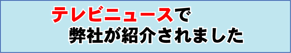 テレビニュースで紹介